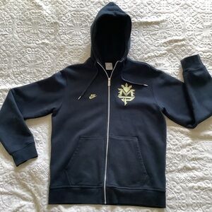 Manny Pacquiao Nike Sportswear Full-Zip Hoodie, size M, BLACK, gold logo, VNTG